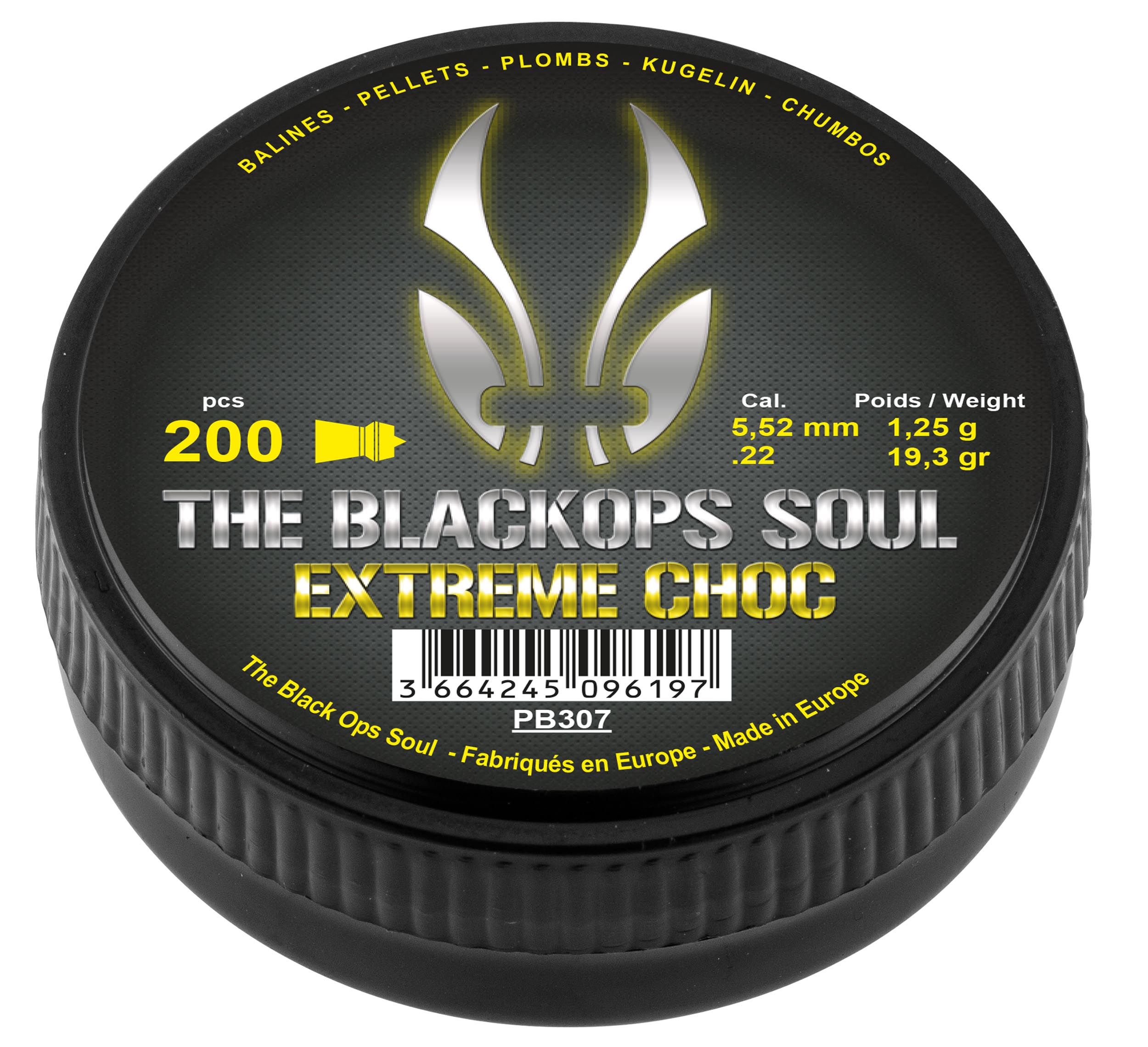 Photo Plombs The Black Ops Soul Extreme Choc cal. 5,5 mm